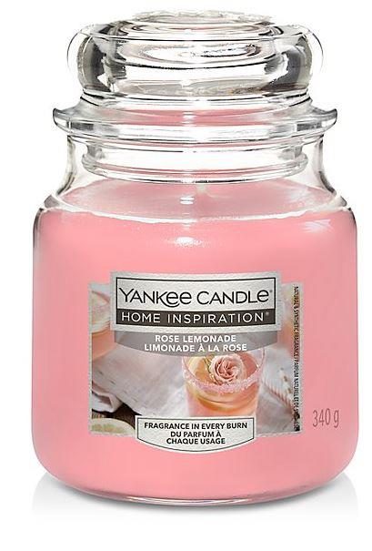 YANKEE CANDLE Yankee Candle Home Inspiration fragranza Rose Lemonade (limonata alla rosa) candela media